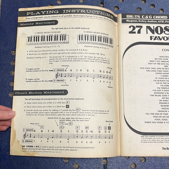 1975 organ sheet music 27 Nostalgic favorites - Picture 5 of 11
